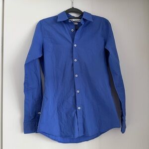 Zara Blue Button Down Shirt Cotton